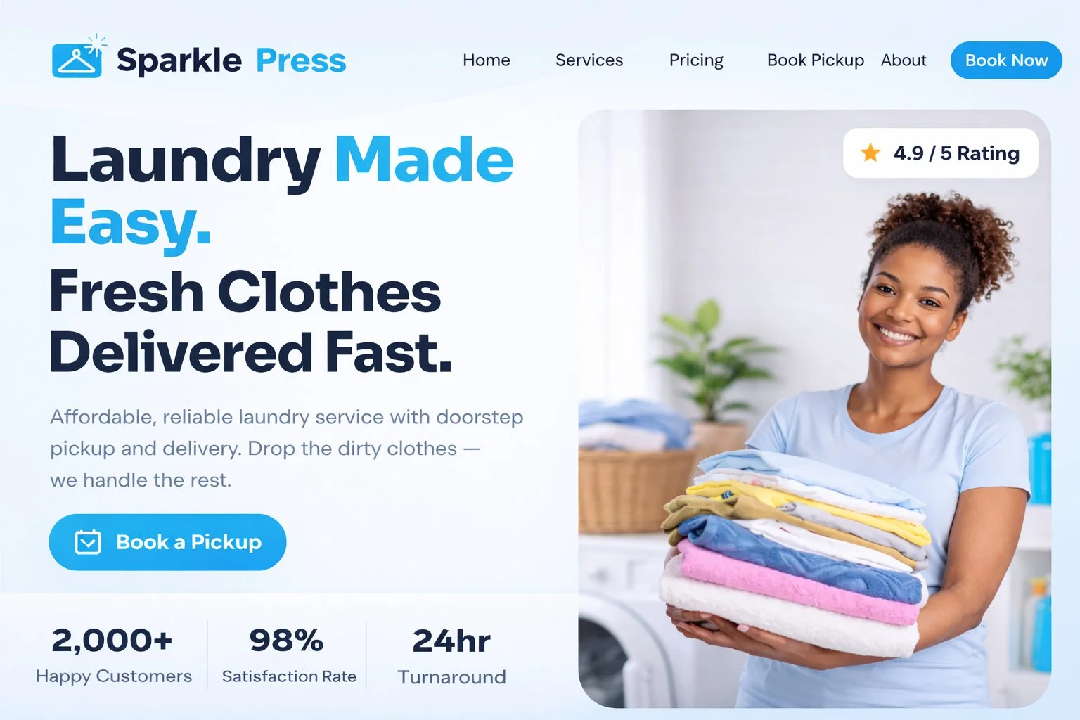 SparklePress Laundry Service